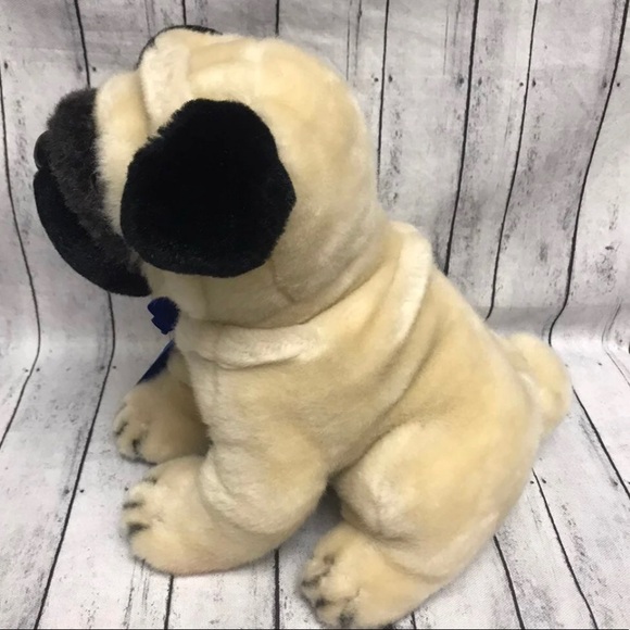 FAO 9” PUG plush Puppy Dog Stuffed Animal Toy - Picture 4 of 12